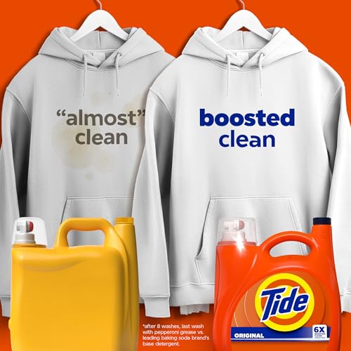 Tide Laundry Detergent Liquid, Original Scent, Works on 100% of Common Stains, Laundry Soap, Liquid Laundry Detergent, 100 Loads, 3.9 L (Pack of 2)