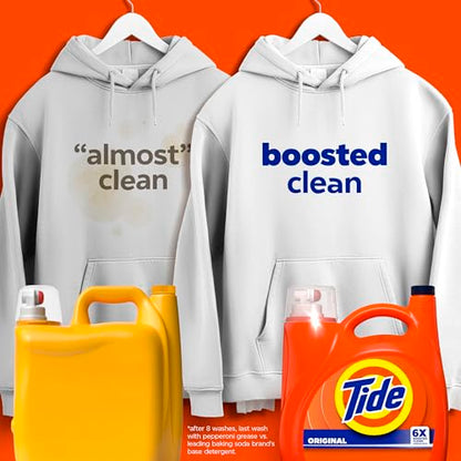 Tide Laundry Detergent Liquid, Original Scent, Works on 100% of Common Stains, Laundry Soap, Liquid Laundry Detergent, 100 Loads, 3.9 L (Pack of 2)