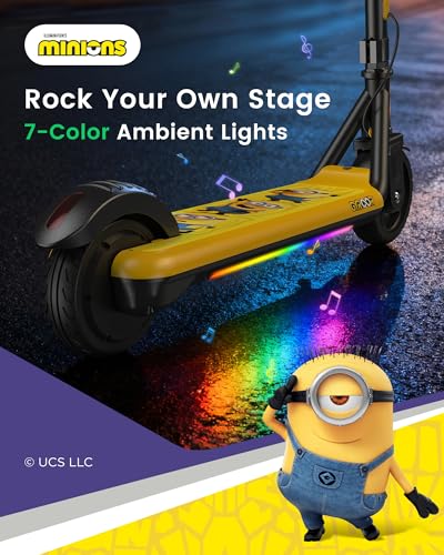 Gyroor Minions H30 Max Kids Electric Scooter 150W Yellow