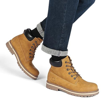 Bruno Marc Men's Winter Boots Snow Boots,Yellow,11