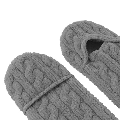 Footed Pj Pants for Women Soft Warm Fuzzy Fleece Pajamas Bottoms Dark Gray