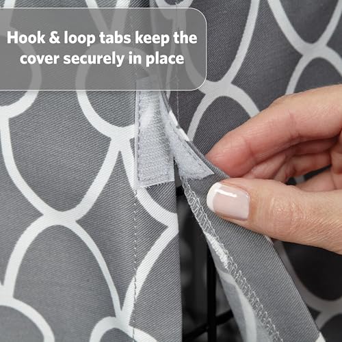 MidWest Homes for Pets Dog Crate Cover with Teflon Fabric Protector, Privacy Crate Cover Fits Midwest and New World 60.96cm Long Dog Crates, Machine Wash and Dry, CVR24T-GY