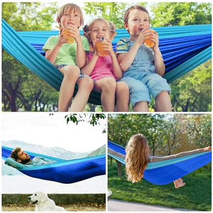 Camping Hammock Double Lightweight Nylon Hammock with Tree Straps