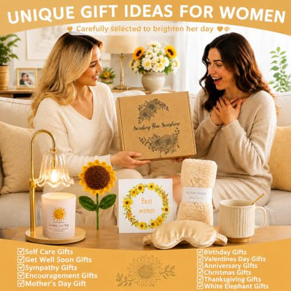 Candle Warmer Lamp Gift for Women Get Well Self Care Gifts Basket for Her