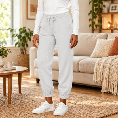 Pantalon Sport Femme, Women Warm Fleece Lined Joggers Sweatpants Wine