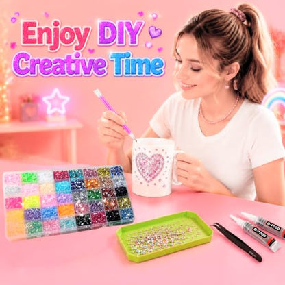 Bedazzling kit 38000Pcs Resin Jelly 40 Non-Repeating Colors 3mm Gems
