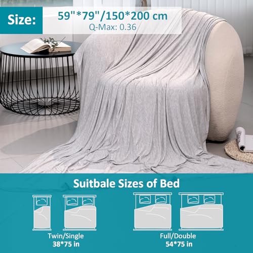 Uplayteck Cooling Blanket, 2-Sided Ice Summer Blanket for Hot Sleepers