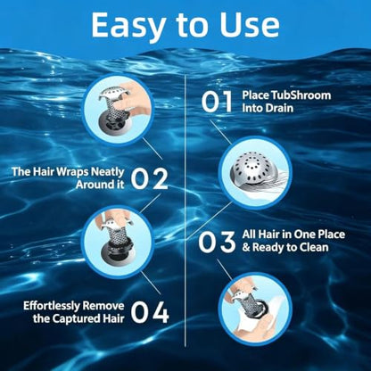 Bath Tub Drain Protector Hair Catcher Strainer Stainless Steel