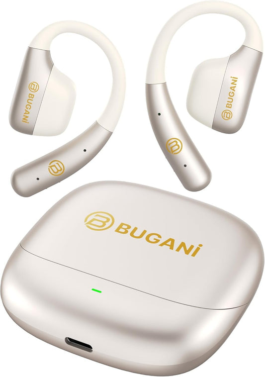 Open Ear Earbuds, Open Ear Headphones, Running Earbuds Wireless, Headphones Bluetooth Wireless 5.4, Noise Cancelling Earbuds 75H Playtime, IPX5 Waterproof Earphones for Running, Sport (Gold Rose)
