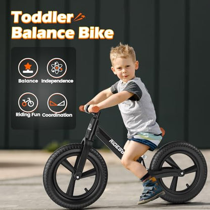 Ridego 14 Inch Balance Bike for Kids 3-6 Year Old with Lightweight Frame