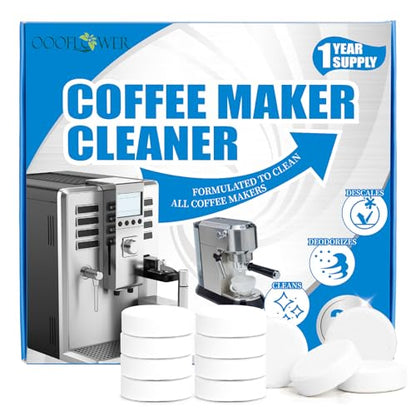 OOOFLOWER Coffee Machine Cleaner Tablets,Espresso Cleaning Tablets-24 Count