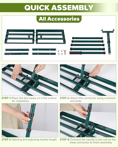 Lawn Leveling Rake, 30x10 Inch Lawn Leveler Tool
