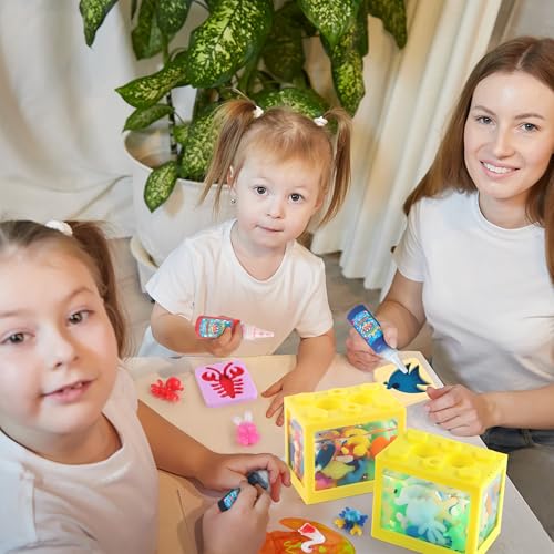 wookidel Magic Gel Water Elf Toy Kit, Aqua Fairy Water Gel Kit for Kids | 20PCS Gels Water Pets, DIY Squishy Maker Kit, Make Your Own Squishies Toys, Creative Art Craft Gift for Girls Christmas