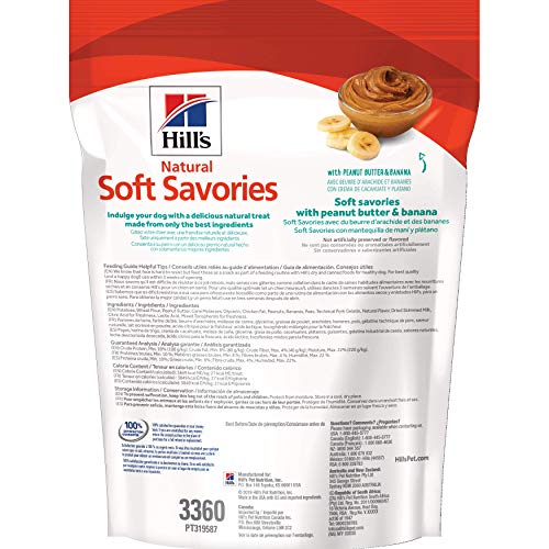 Hill's Natural Soft Savories, All Life Stages, Dog Treats, 8 oz Bag
