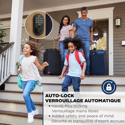 Weiser Halo Matte Black WiFi Smart Lock, Keyless Entry Door Lock, Touchpad Keypad Door Lock, Amazon Alexa & Google Assistant/Google Home Compatible, Deadbolt Lock, Smart Locks for Entry Door