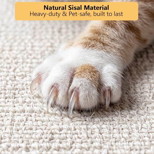 Large Cat Scratcher Side Table for Couch, Couch Protector End Table