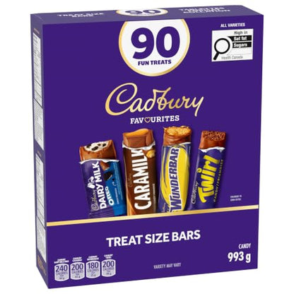 Cadbury Assorted Treat-Sized chocolatey candy 90ct