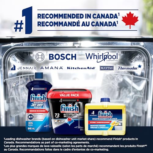 Finish Quantum Ultimate Dishwasher Detergent Pods, 72 Tabs