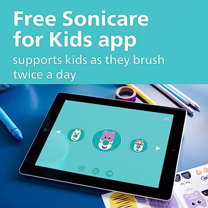 Philips Sonicare for Kids Design-A-Pet Electric Toothbrush, 1 Brush Head