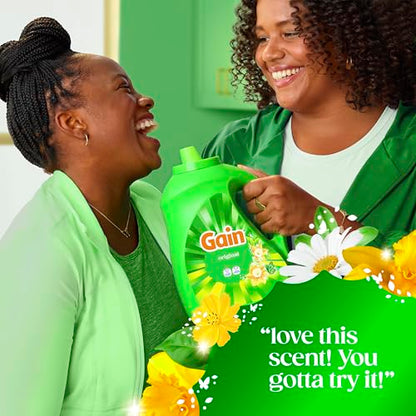 Gain Aroma Boost Liquid Laundry Detergent, Original Scent, HE Compatible, 107 Loads, 4.55L