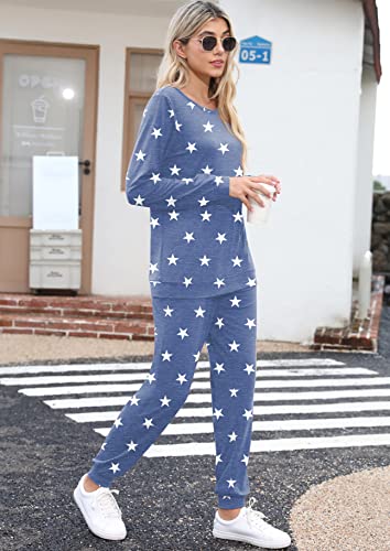 VINTATRE Womens Pajama Sets Ladies Pjs Set Soft Pyjamas with Pockets