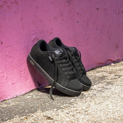 Etnies Kingpin - Classic Skate Heritage Fashion Style with on-Trend Puffy Look, Reinforced Cupsole - Black/Black - 10