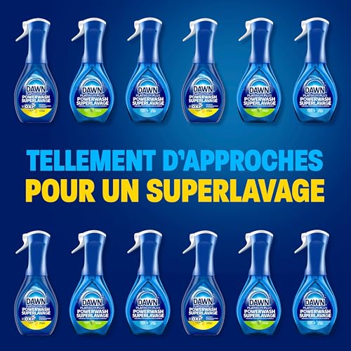 Dawn Powerwash Spray, Dish Soap, Dishwashing Liquid, Fresh, 1 Starter Kit + 3 Refills, 4x473 mL