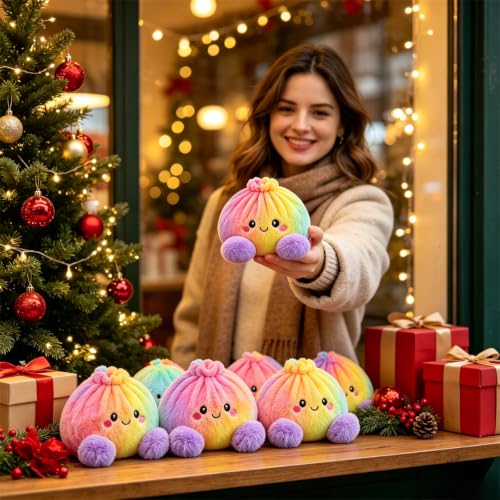 Dumpling Pillow Soft Steamed Bun Cushion Decorative Sofa Bed Home Accent
