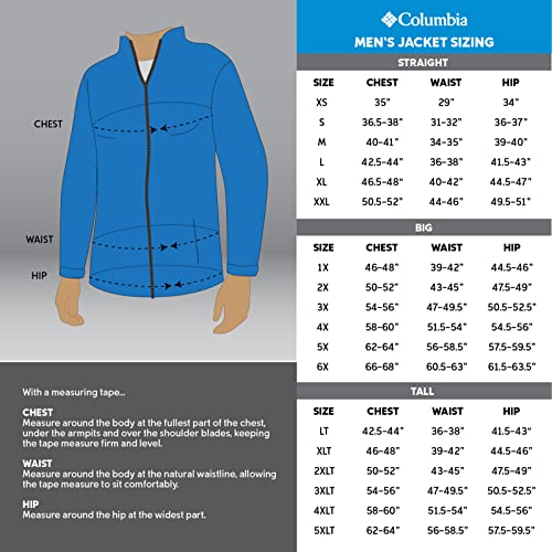 Columbia Mens Steens Mountain Full Zip 2.0, Black, Medium