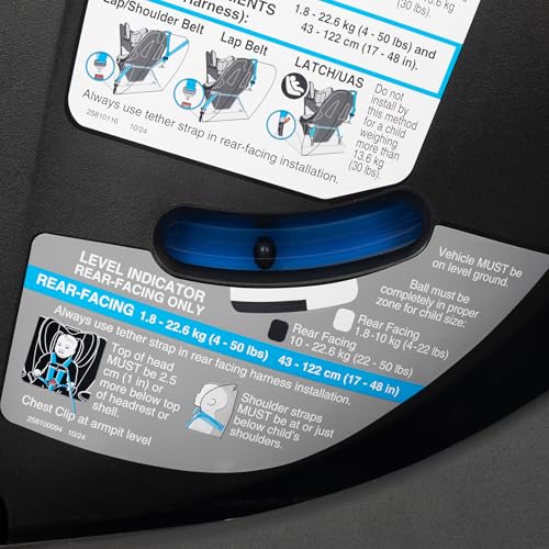 Evenflo Revolve360 Extend All-in-One Rotating Car Seat with Green & Gentle Fabric - Quartz