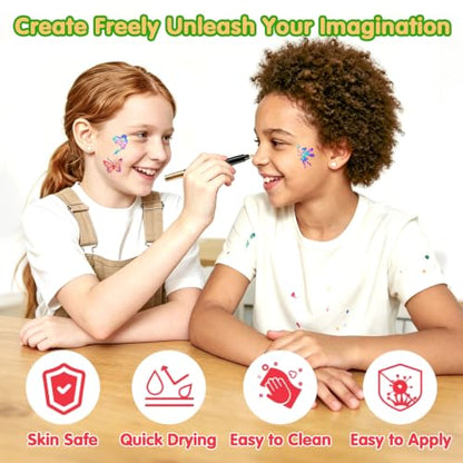 Gifts for Teenage Girls,Christmas Teen Girl Gifts,Temporary Tattoo Pens,9