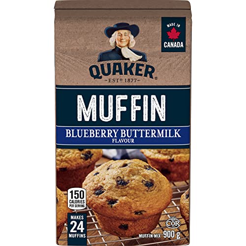 Quaker Blueberry Buttermilk Flavour Muffin Mix, Multi-Pack, 900g (Pack of 12)