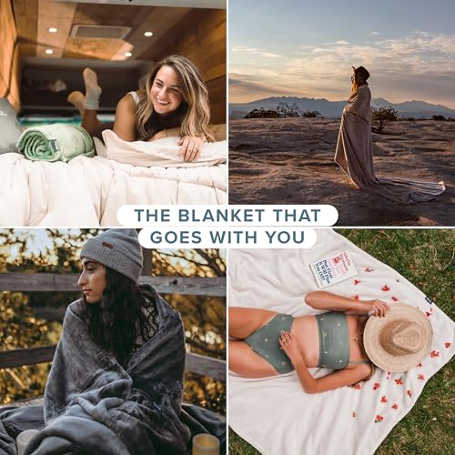 Bare Home Fleece Blanket Luxury Microplush (Throw, Dark Blue)
