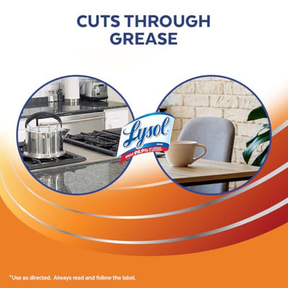 Lysol Kitchen Power Degreaser Trigger Spray, Fresh Citrus Scent, 650 mL (Pack of 2)