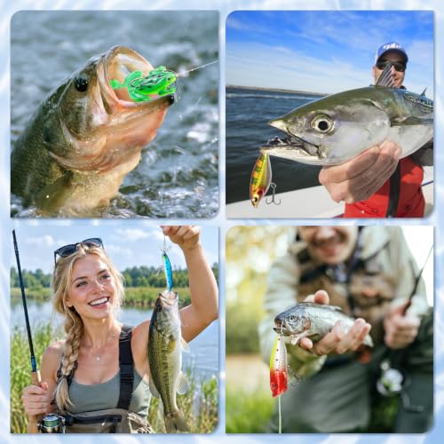 MOVINPE Fishing Advent Calendar 2026 Adult，Lures Gift with Tackle Box