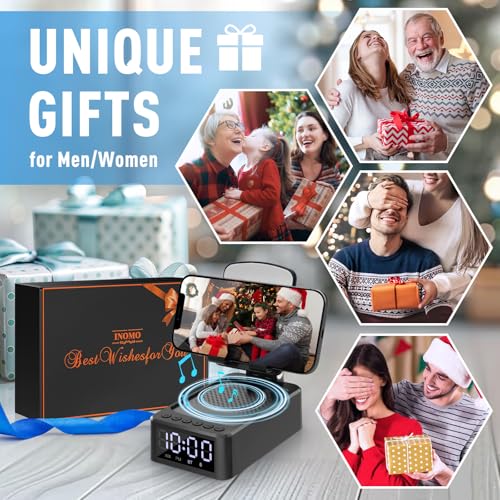 Birthday Gifts for Men, Cell Phone Stand with Wireless Bluetooth Speaker