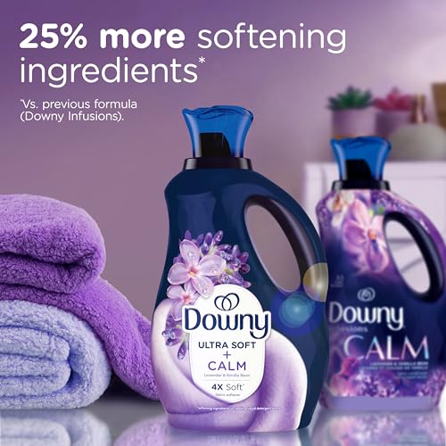 Downy Ultra Soft Fabric Softener Liquid, Calm, Lavender and Vanilla Bean, 3.31L