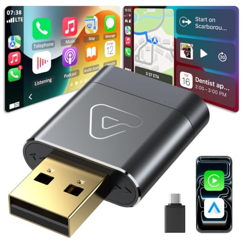 Wireless CarPlay & Android Auto Dongle for Digital Media Receivers