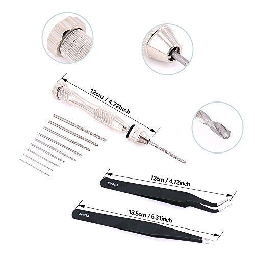 Swpeet 27Pcs Professional Compatible for Gundam Modeller Basic Tools, Compatible for Gundam Model Tools Kit Perfect for Model Kit Building Beginner Hobby Model Assemble Building with Duty Plastic