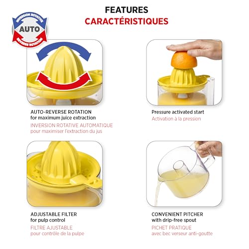 Starfrit Electric Citrus Juicer, 800ml, 2 Cones, Auto-Reverse