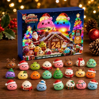 Christmas Advent Calendar 2026 Squishies, 24 Days Countdown Gift，01 | Christmas Advent Calendar with 24 Cute Mini Squishies for Christmas Countdown Calendar 2026 Xmas Holiday Gifts