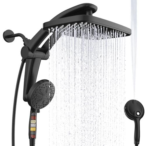 12-Inch High Pressure Rain Shower Head with Handheld Spray Combo, Magnetic | 12-Inch High Pressure Rain Shower Head with Handheld Spray Combo, Magnetic