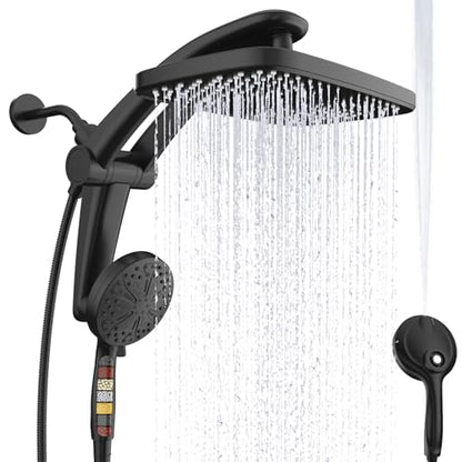 12-Inch High Pressure Rain Shower Head with Handheld Spray Combo, Magnetic | 12-Inch High Pressure Rain Shower Head with Handheld Spray Combo, Magnetic