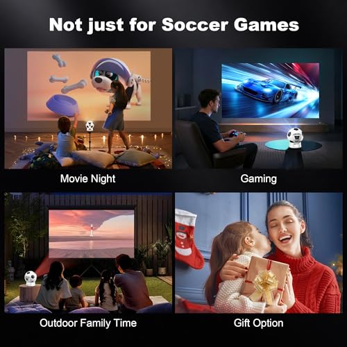 Smart Projector with WiFi and Bluetooth, Native 1080P Mini Projector