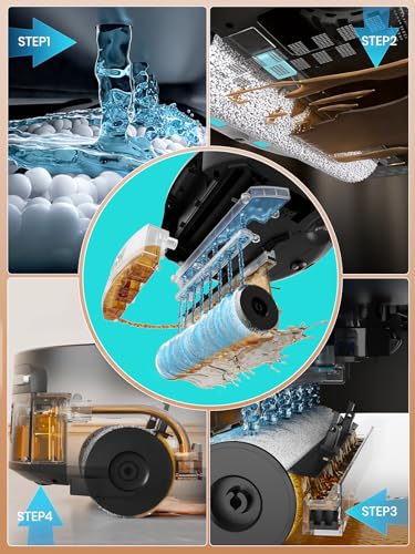 Lefant 2026 New Robot Vacuum and Mop, 20000Pa Strong Suction, Self-Cleaning Roller Mop with Auto Drying, LiDAR Navigation & Obstacle Avoidance, 5G WiFi, M210 PRO Omni, Gray