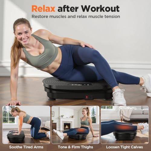 FEIERDUN Vibration Plate Exercise Machine with Touchscreen
