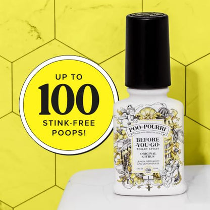 Poo Pourri Boxed Original Citrus, Before-You-Go Toilet Spray, Bathroom Odor Eliminator Freshener 59ml - CA