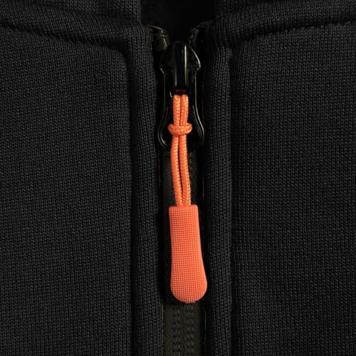 Zip Up Hoodie for Men Lightweight Fall Sweatshirt with Pockets Black