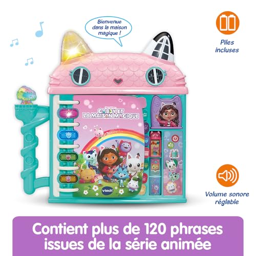 VTech Gabby's Dollhouse Cat-a-Vator Discovery Book (French Version)