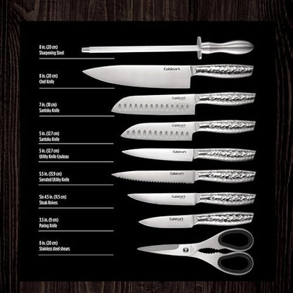 Cuisinart 15-Piece Japanese Knife Block Set, Stainless Steel